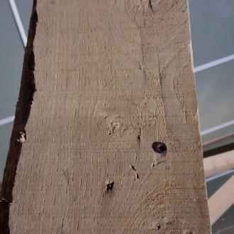 Traitement d'une poutre de charpente (jambe de force)