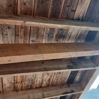 Traitement curatif de bois de charpente d'un carport