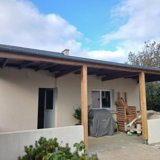 Traitement curatif de bois de charpente d'un carport